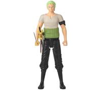 Bandai - Anime Heroes - Figura Anime Heroes Mega 30 cm Zoro - Figura articulada Grande Roronoa Zoro - Licencia Oficial One Piece - Juguete Infantil de 4 años y + - 38332