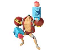 BANDAI Anime Heroes - Figura de acción de una Pieza Franky | Figura articulada de Anime Franky de 17 cm con Soporte de exhibición de Accesorios, Figuras de acción de una Pieza, Gama de Juguetes