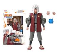 BANDAI Anime Heroes Naruto Figura de acción Jiraiya de The Sannin | Figura de Naruto de 17 cm con Manos y Accesorios adicionales