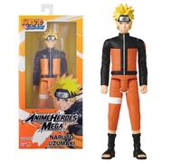 Bandai - Anime Heroes - Naruto Shippuden - Figura Anime Heroes Mega 30 cm - Naruto Uzumaki - Figura articulada - Figura de Manga - Licencia Oficial Naruto - Juguete Infantil de 4 años y +- 38151
