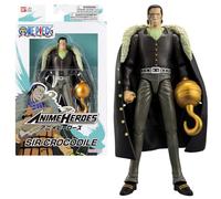 Action figure articolata di Crocodile da 17 cm - Anime Heroes - BANDAI - One Piece - Sir Crocodile - Licenza ufficiale One Piece