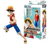 BANDAI Anime Heroes - One Piece - Figura de acción de 17 cm Monkey D. Luffy East Blue - Licencia Oficial de One Piece - Figura de acción articulada Luffy - Juguete para niños a Partir de 4 años