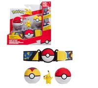 Bandai Ceinture Clip 'N' Go Pikachu Pokémon Day Pokémon - 1 Ceinture, 2 Poké Balls et 1 Figurine Pikachu 5 cm