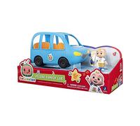 Bandai - CocoMelon - Coche familiar musical+1 figura de JJ - Vehículo que reproduce la canción «Are we there yet» (en inglés) y 1 figura de JJ de 7 cm - WT0104