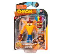 BANDAI Crash Bandicoot - Figuras de acción con máscara | Juguete de 11 cm con máscara y Accesorios de Soporte | Figuras coleccionables como mercancía y Regalos de Videojuegos