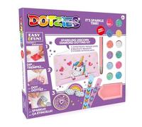 BANDAI Dotzies - Kit de punteado de diamantes de unicornio brillante, crea 3 accesorios con más de 2.000 puntos, arte de diamantes perfecto para niños, artes y manualidades, regalos de pintura de