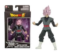 BANDAI Dragon Ball, Figura Deluxe Goku Black Rose, Super Saiyan Rosado Goku Black, 17 cm