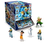 Bandai - Dragon Ball Super - Assorted 2.5” Posed Battle Figures with Stands - Gashapon Blind Packs (Full Case of 24 Individual Sealed Bags)
