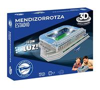 Bandai Eleven Force Puzzle 3D Estadio Mendizorrotza (Deportivo Alavés) con Luz. Maqueta Coleccionable Detallada, Regalo óptimo para Fans del fútbol EF15334.
