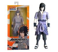 Bandai - Anime Heroes - Naruto Shippuden - Figura Anime Heroes Mega 30 cm - Sasuke Uchiwa - Figura articulada - Figura de Manga - Licencia Oficial Naruto - Juguete Infantil de 4 años y +- 38152