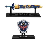 BANDAI - Figura de Espada The Legend of Zelda - Mini réplica de 8 cm con Base - Colección Shokugan - Caja Sorpresa (Modelo Aleatorio) - Idea de Regalo para Adultos y jóvenes a Partir de 15 años