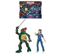 BANDAI Figuras de acción Leonardo Vs Stranger Things Eleven de Las Tortugas Ninjas Adolescentes Mutantes | Figuras de acción de 6 Pulgadas Stranger Things Eleven y Leonardo Ninja Turtle con