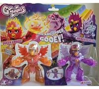 BANDAI - GooZonians - Pack de 2 Figuras Muñecas, Figuras de Acción Súper Elásticas, Descubre Encantos Ocultos, Figuras de Acción Coleccionables, para Niñas Mayores de 4 Años CO07407