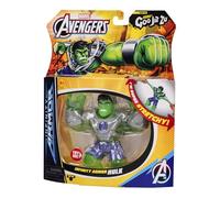 Bandai Heroes de Goo JIT Zu Figura de Accion, Hulk con Infinity Armour, Juguete Elástico y Aplastable de Marvel para Niños, Estruja y Estira, Multicolor, CO42997