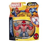 Bandai Heroes de Goo JIT Zu Figura de Accion, Spider-Man con Infinity Armour, Juguete Elástico y Aplastable de Marvel para Niños, Estruja y Estira, Multicolor, CO42996