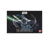 BANDAI Hobby BAN191407 Star Wars - Tie Advanced x1 Model Kit, Transparente, 20.3 cm, para más de 15 años