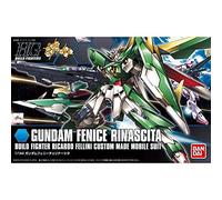 Bandai Hobby HGBF 1/144 Gundam Fenice Rinascita | Kit de Maqueta de Gundam Build Fighters | Modelo Transformable a Vuelo | Figura Articulada con Fusil de Doble Cañón | ¡Renace tu Pasión por Gunpla!