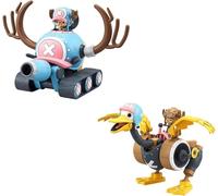 Bandai Modelo plástico Robot Chopper de una pieza nº1 y nº2 - tanque y ala - codificado por colores