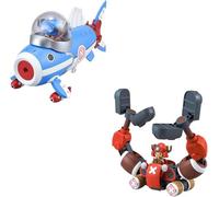 Bandai Kit de modelo plástico Chopper Robo nº3 y nº5 (Submarino y Grúa) codificado por colores