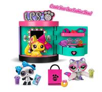 Littlest Pet Shop - Estuche Sweet and Style - Tienda 4 en 1 - Pack de 3 animales, 15 accesorios, 1 tarjeta, 1 código Roblox - Mini-Figurinas para animales coleccionables - Juguete infantil de 4 años y