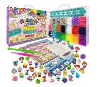 Bandai - Juego Gigante Rainbow Loom Mega Combo - Estuche de pulseras - Ocio Creativo - Telar con 5600 gomas encantos y perlas - Kit patentado - Juguete infantil de 8 años y + - CD00101