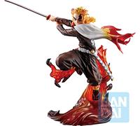 BANDAI Kyojuro Rengoku (Shake The Sword Burn Your Heart) Demon Slayer: Kimetsu no Yaiba Ichibansho Figura