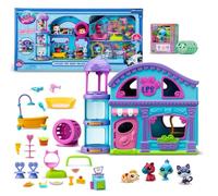 BANDAI Littlest Pet Shop CASA Deluxe Littlest Pet Shop - BF00596 Incluye 4 Mascotas, 1 Escenario de Juego, 20 Accesorios, 4 Tarjeta de coleccionista, 1 código Virtual, Gen 7, 4 años+