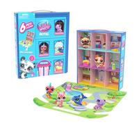 BANDAI - Littlest Pet Shop - El Hotel Des Pet Shop - Juego con 6 PetShop incluidos, 2 exclusivos, Mini-Figurinas de Animales coleccionables - Accesorios - Juguete Infantil de 4 años y + - BF00595