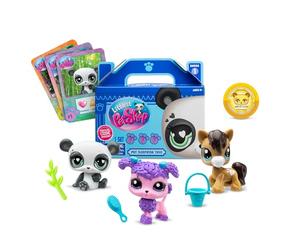 Bandai - Littlest Pet Shop - Sorpresa 3 Mascotas - Animales coleccionables - Licencia Oficial - Cute Little Animals - BF00568