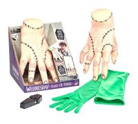 BANDAI - Mano Interactiva ''La Cosa'' de Miércoles Addams - Efectos Especiales con Movimiento y Sonido - Réplica Realista del Personaje - Juguete Coleccionable - Multicolor, WS01018