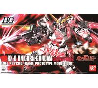 BANDAI SPIRITS Bandai - Maqueta Gunpla 1/144 HGUC RX-0 Unicorn Gundam (Destroy Mode) - Robot de construcción - MK57399/5057399, Multicolor BAS5057399