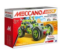 BANDAI - Meccano Junior Mi Coche con Motor de extracción - Kit de construcción de 138 Piezas, Motor de Retirada, Herramientas, Instrucciones - Kit de Actividades para Montar el Coche - Juguetes a