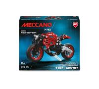 BANDAI Meccano Pro Ducati Monster - Maqueta de moto para construir | Kit de construcción con 315 piezas, 2 herramientas, adhesivos e instrucciones (idioma español no garantizado)