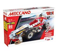 Bandai - Meccano Vehículos de Carreras 10 en 1 - Estuche de construcción, 10 Modelos - 225 Piezas, Herramientas, Instrucciones - Kit de Actividades de Montaje de Coche, avión Barco Carrera, Juguete