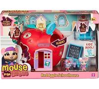BANDAI - Millie & Friends Mouse in The House - Playset El Cole 'Red Apple' - CO07393