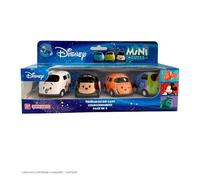 BANDAI - Mini Cutes Cars - Pack de 4 Vehículos de Fricción de 6 cm, Juguete Disney: Minnie, Olaf, Nemo, Alien, Vehículos de Juguete Multicolor de Personajes Favoritos, AR79361