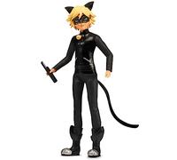 BANDAI Miraculous Ladybug and Cat Noir Toys Cat Noir Fashion Doll | Muñeca articulada Cat Noir de 26 cm con Accesorios y Kwami milagroso | Figura de superhéroe Adolescente de Gato Negro Gama de