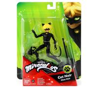 Bandai Miraculous Ladybug Figura de Acción Cat Noir 12cm con Ala de Batalla