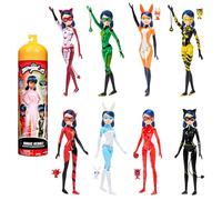 Bandai - Miraculous Ladybug - Muñeca Marinette Color Change Sorprise - Muñeca Miraculous articulada 26 cm + 3 sorpresas - Muñeca de Cambio de Color - Modelo Aleatorio - Juguete Infantil de 4 años y +