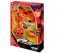 Bandai - Miraculous Ladybug - Set de transformación - Disfraz Ladybug - Máscara, Yoyo, Pendientes Tikki Kwami - Disfraz y accesorios Miraculous - Juguete para niños de 4 años y más - P50604