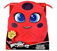 BANDAI - Miraculous - Peluche Tikki con Funciones - Licencia Oficial - Juguete sonoro Kwami Ladybug - Peluche Mariquita Tikki Miraculous - Juguete para niños a Partir de 4 años - P50711