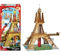 Bandai - Miraculous - Playset Deluxe Paris - Gran Parque Infantil Monumento 1,20m - Tour con +40 Accesorios, Pisos, Tiendas, Tirolesa - Muñecas no Incluidas - Juguete Niño 4 Años y + - P50659
