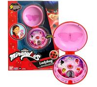 Bandai Miraculous - Teléfono mágico de Ladybug - Accesorio de Role Play para disfrazarse de Ladybug - Juguete Miraculous sonoro y Luminoso - Habla francés - Juguete Infantil de 4 años y + - P50629