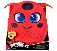 BANDAI - Miraculous - Peluche Tikki con Funciones - Licencia Oficial - Juguete sonoro Kwami Ladybug - Peluche Mariquita Tikki Miraculous - Juguete para niños a Partir de 4 años - P50711