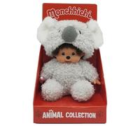 Bandai - Monchhichi - Peluche Monchhichi Koala - Peluche de Mono icónico de los años 80 - Peluche Totalmente Suave 20 cm para niños y Adultos - Juguete Infantil de 2 años y + - SE245772