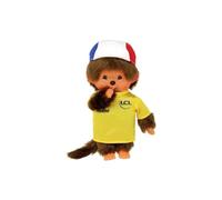 Bandai - Monchhichi - Peluche Monchhichi Tour de France - Peluche de Mono icónico de los años 80 - Peluche Totalmente Suave de 20 cm para niños y Adultos - Juguete Infantil de 2 años y + - SE242139