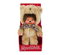 BANDAI Monchhichi SE203963 - Peluche de Mono iónico de los años 80, 20 cm de Peluche Suave para niños y Adultos