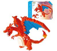 Bandai - Nanoblock Charizard-DX, Kit de Mini Bloques de construcción 3D, optimo para Fans de Pokémon y coleccionistas - NBPM080