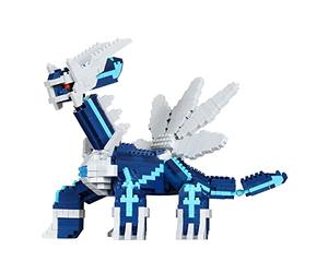 Bandai - Nanoblock Dialga Deluxe Edition, maqueta 3D Detallada, Kit de Bloques para Fans de Pokémon y Juguetes de colección - NBPM094