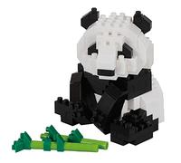 Bandai - Nanoblock Giant Panda, Kit de construcción 3D en Miniatura, detallado y Realista, optimo para Amantes de los Animales - NBC328